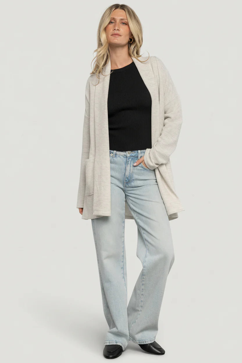 Clairemont Cardigan | Light Gray
