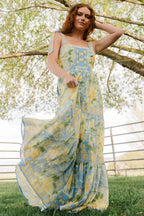 Rayne Maxi Dress | Blue Multi Floral