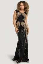 Azura Gown | Black + Gold