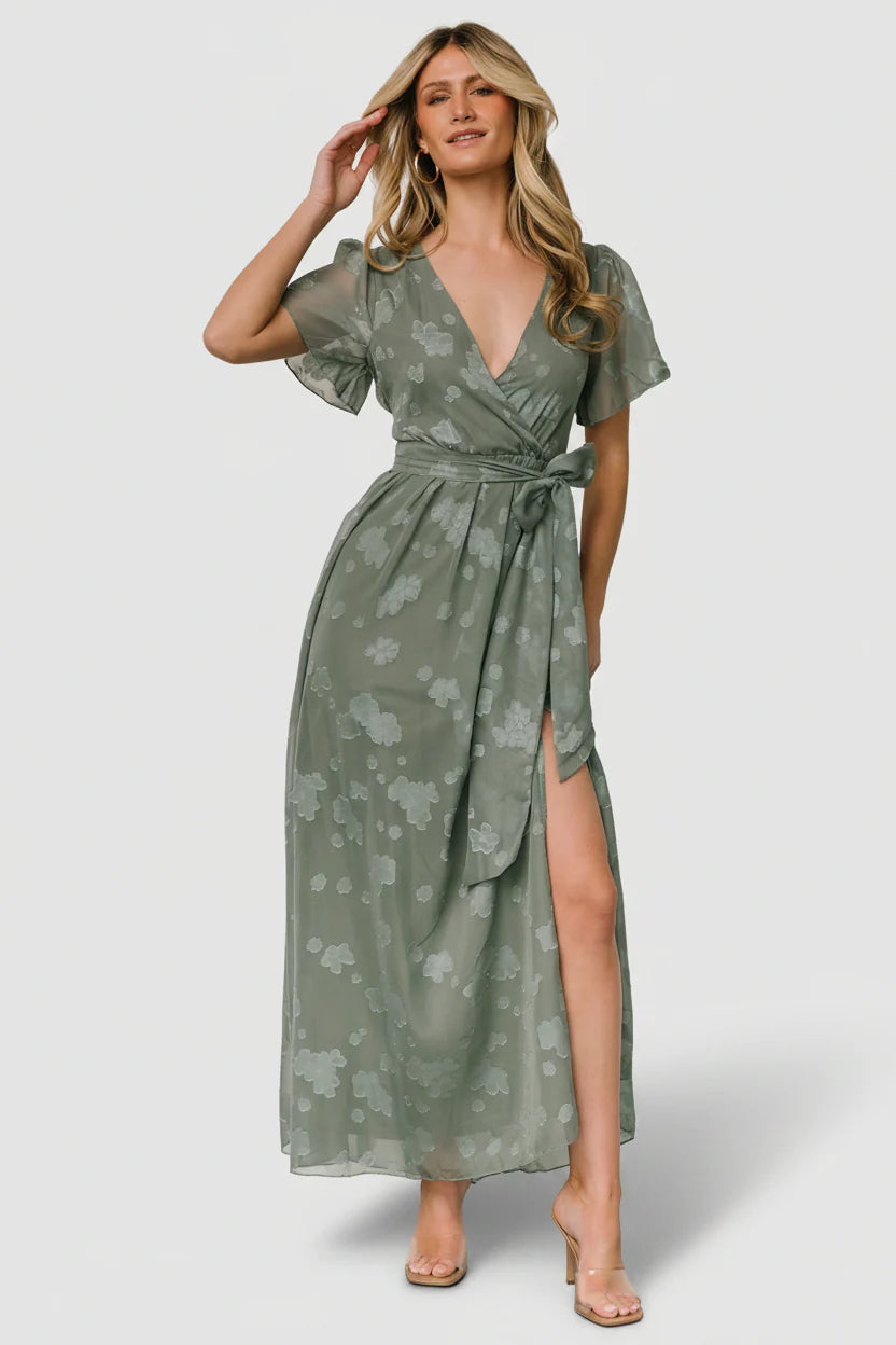 Faye Maxi Dress | Eucalyptus