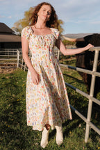 Kendall Midi Dress | Cream Multi Floral