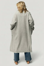 Senna Longline Cardigan | Light Gray