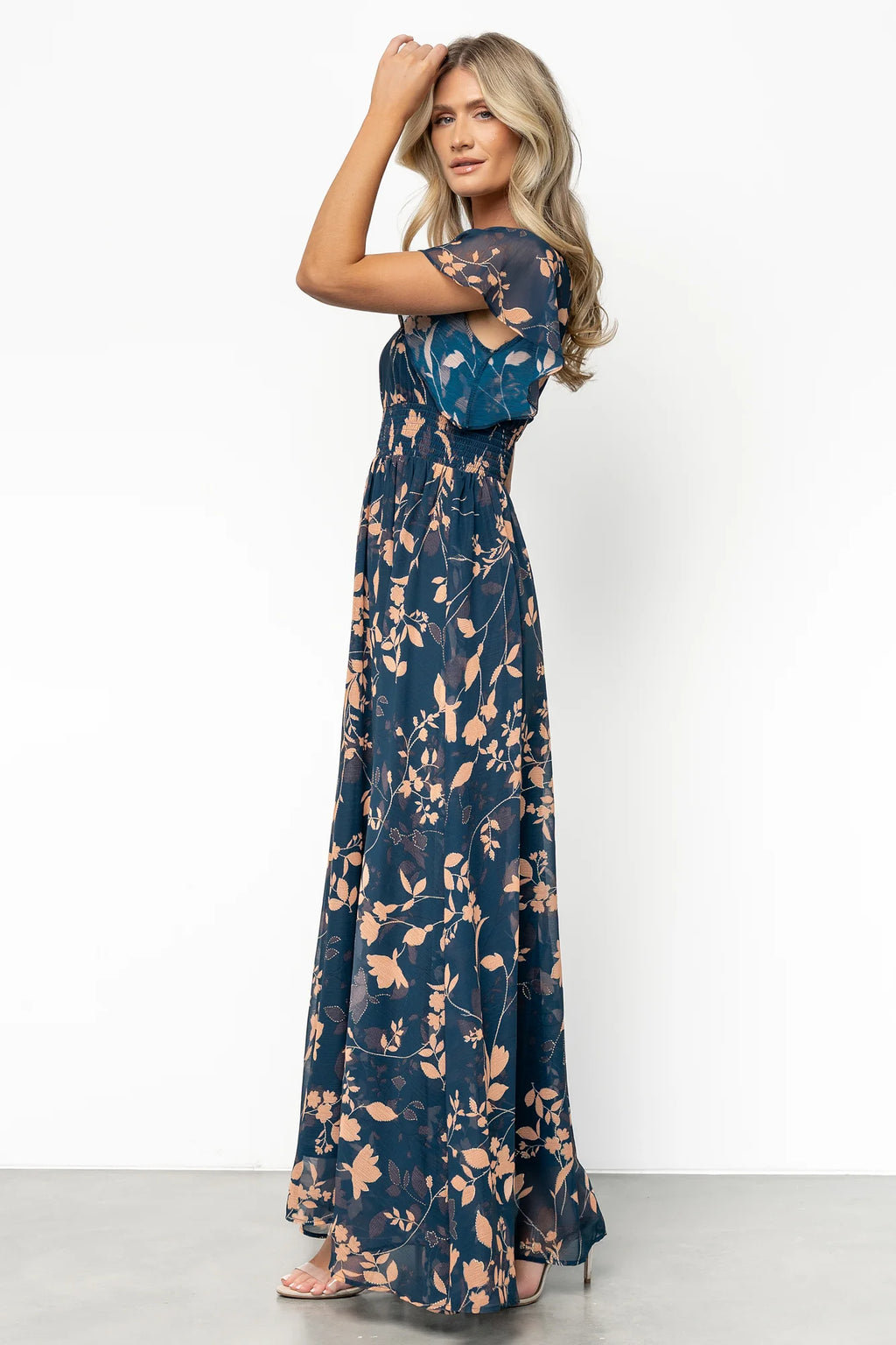 Lynlee Metallic Maxi Dress | Topaz