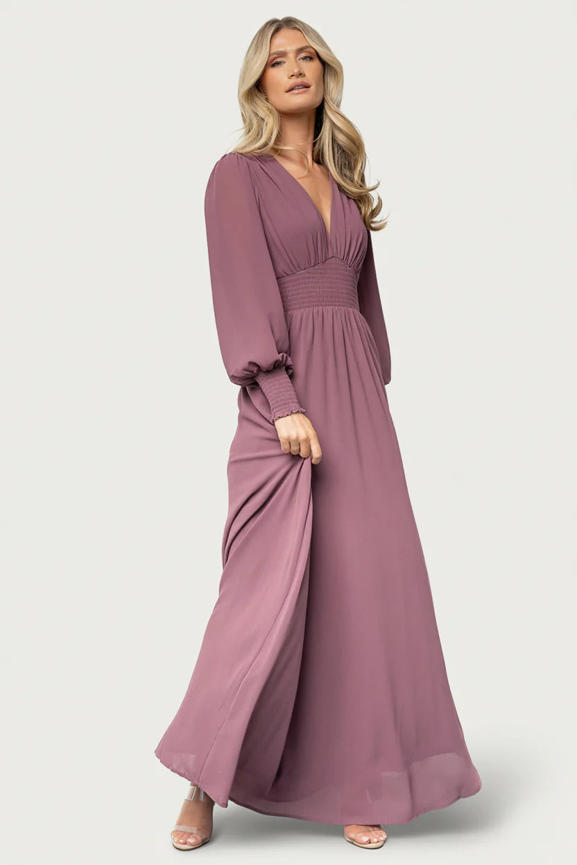 Olivia Maxi Dress | Vintage Plum