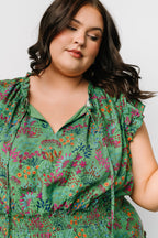 Rio Short Dress | Green Multi