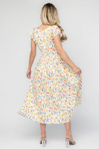 Kendall Midi Dress | Cream Multi Floral
