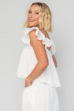 Bettie Shirt + Pants Set | Off White