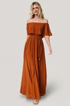 Victoria Off Shoulder Maxi Dress | Spice