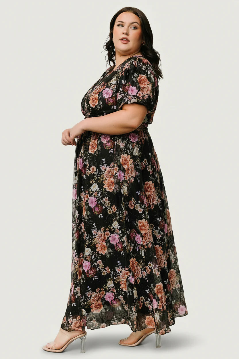 Ardley Maxi Dress | Black Multi Floral