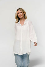 Breck Button Up Top | Off White