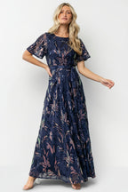 Muse Sequin Maxi Dress | Dark Blue Multi