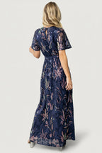 Muse Sequin Maxi Dress | Dark Blue Multi