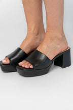 Adenine Platform Chunky Heel | Black