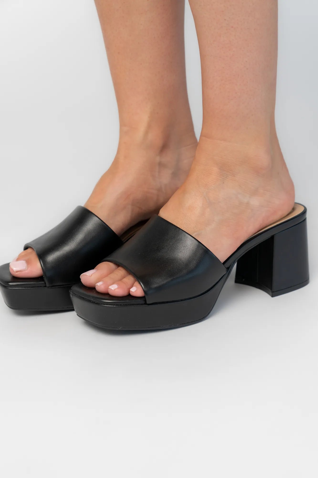 Adenine Platform Chunky Heel | Black