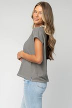 Millie Striped Top | Black + White
