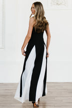 Adela Maxi Dress | Black + White