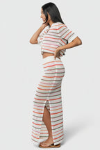 Viento Skirt | Multi Stripe