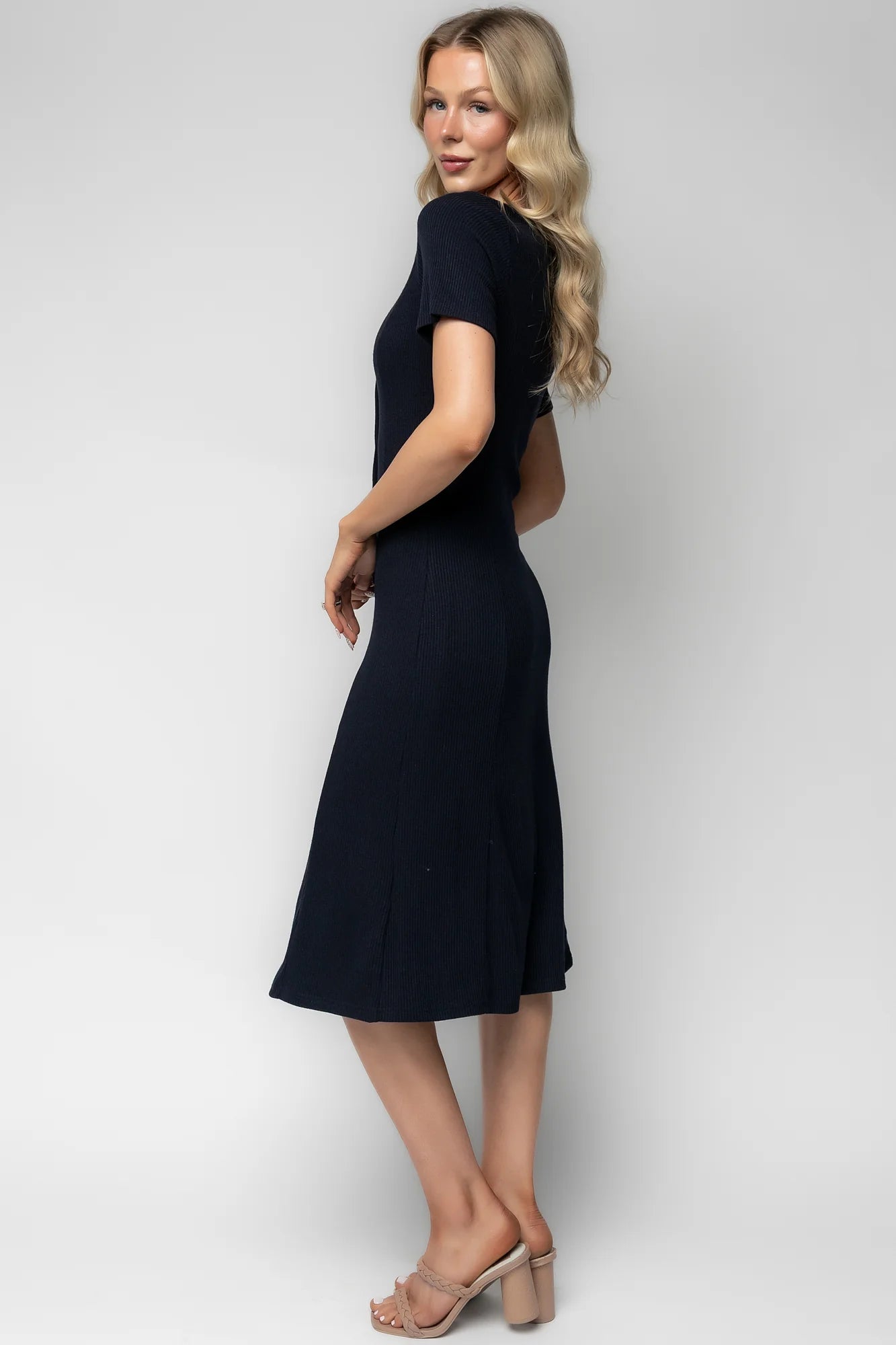 Océane Midi Dress | Navy