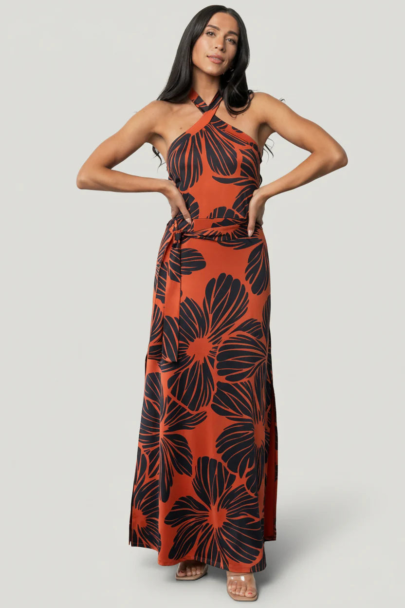 Palma Column Dress | Sienna + Navy
