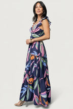 Mercedes Maxi Dress | Tropical Navy Multi