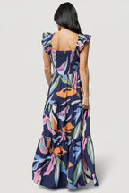 Mercedes Maxi Dress | Tropical Navy Multi
