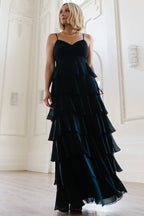 Tiana Tiered Maxi Dress | Black