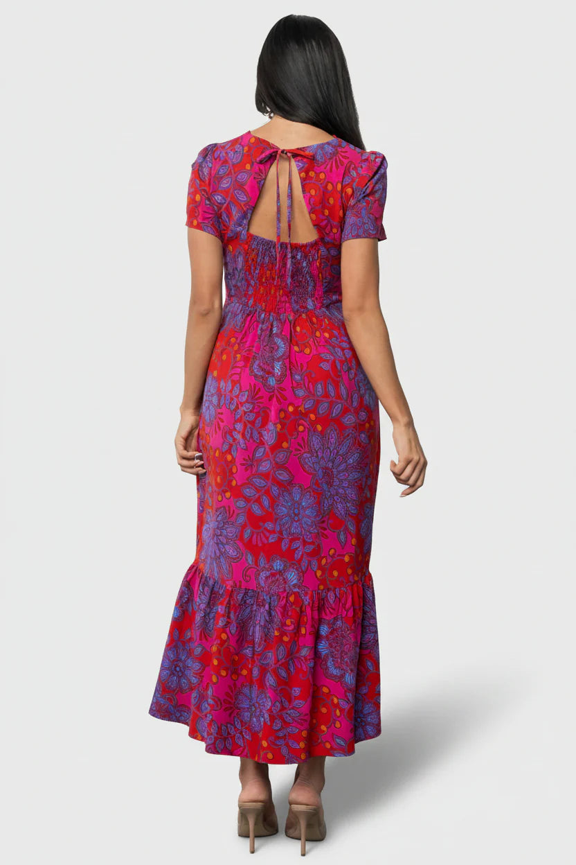 Gwen Maxi Dress | Fuchsia Print