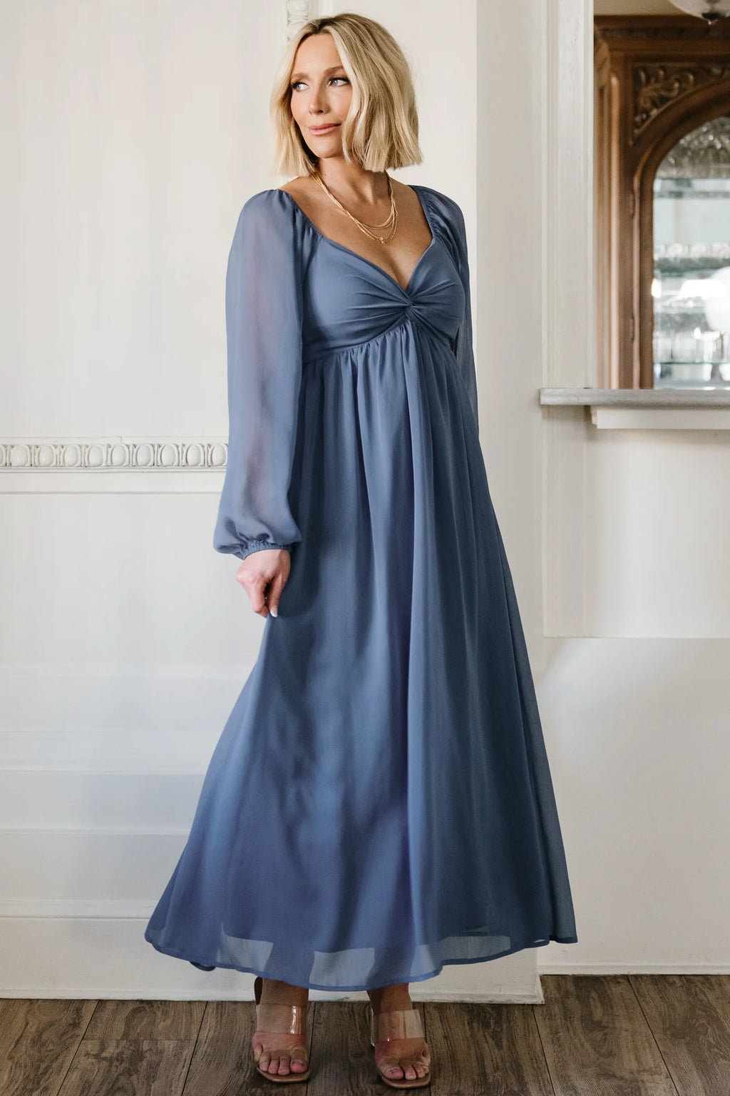 Dione Midi Dress | Blue