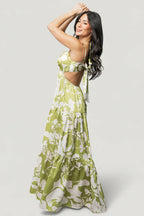 Querida Maxi Dress | Green Floral