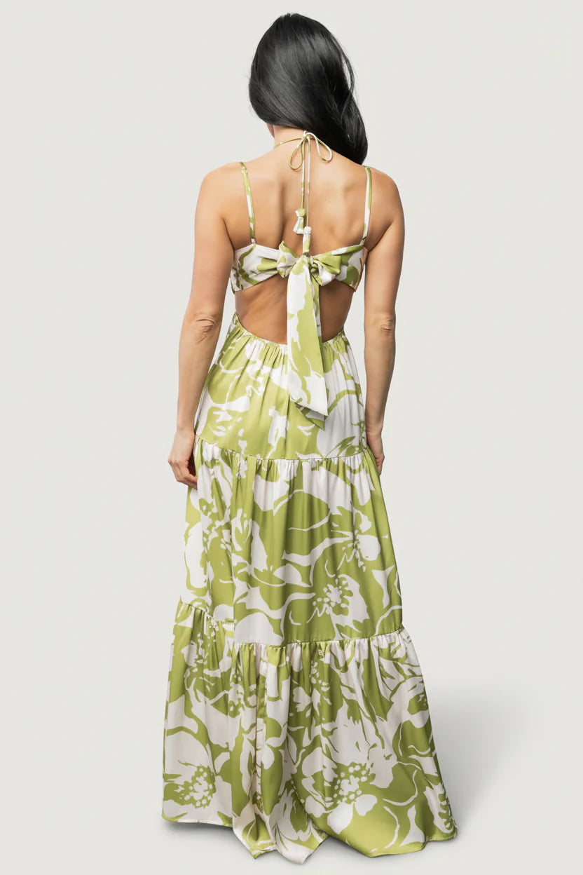 Querida Maxi Dress | Green Floral