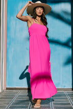 Regan Tank Maxi Dress | Fuchsia