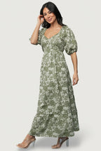 Giuliana Dress | Green Print