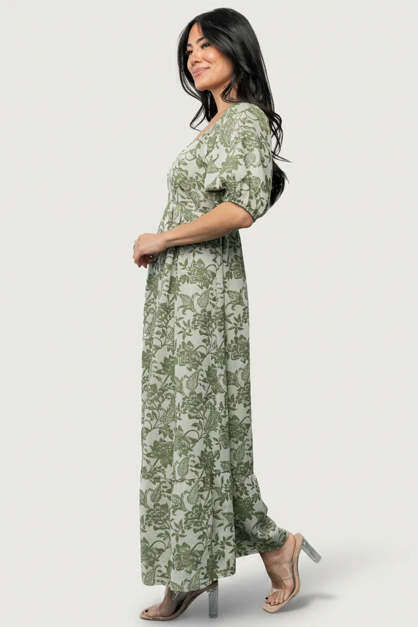 Giuliana Dress | Green Print