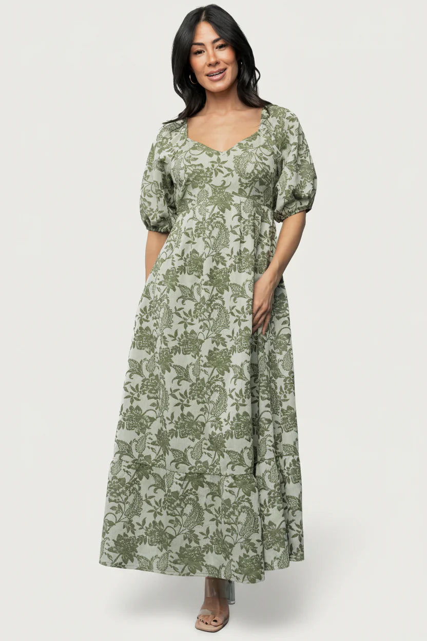 Giuliana Dress | Green Print