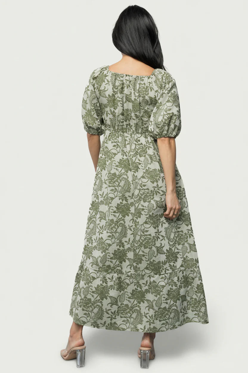 Giuliana Dress | Green Print