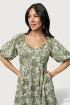 Giuliana Dress | Green Print