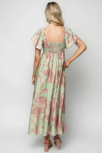 Eliana Maxi Dress | Sage + Rose Floral