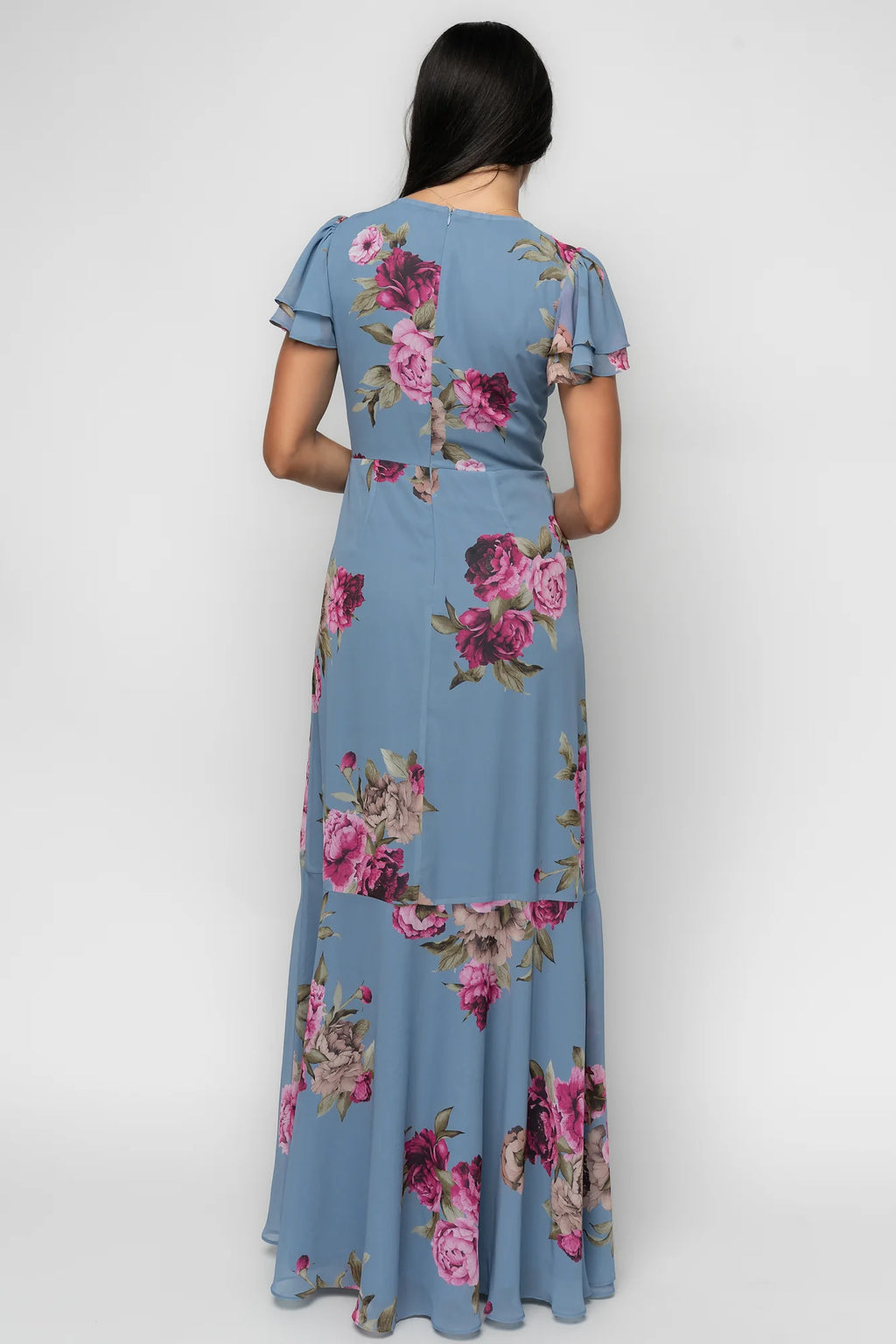 Willa Maxi Dress | Slate Blue Floral