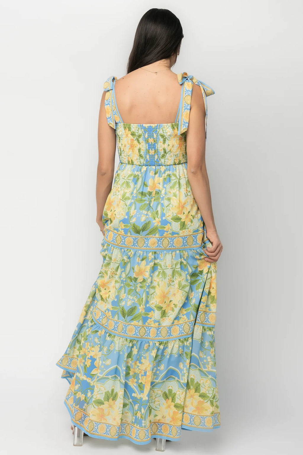 Rayne Maxi Dress | Blue Multi Floral