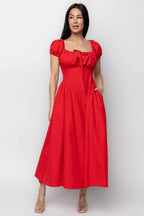 Havana Midi Dress | Red