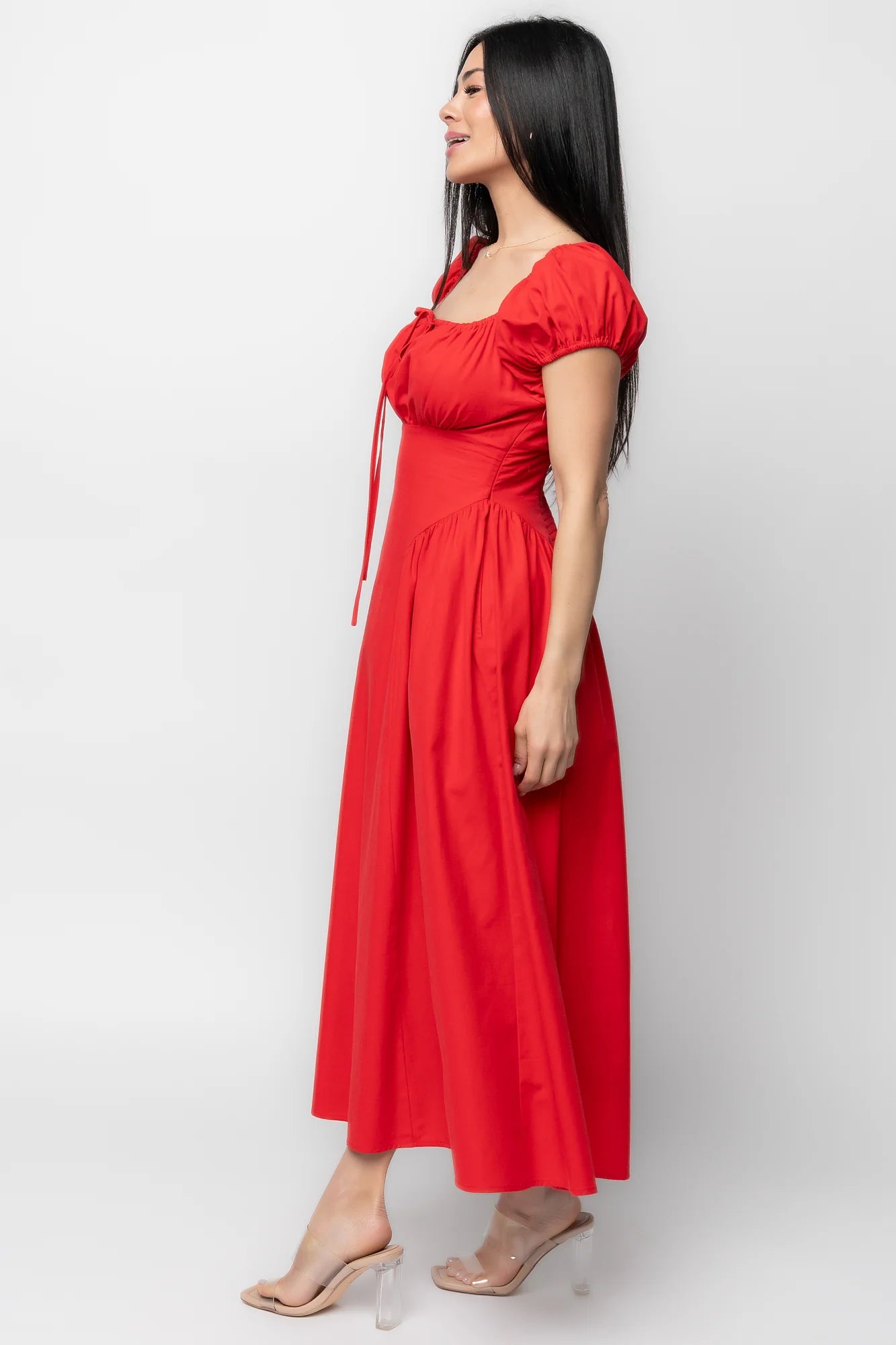 Havana Midi Dress | Red
