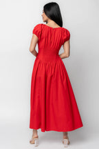 Havana Midi Dress | Red