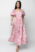 Graceland Maxi Dress | Pink + White Floral