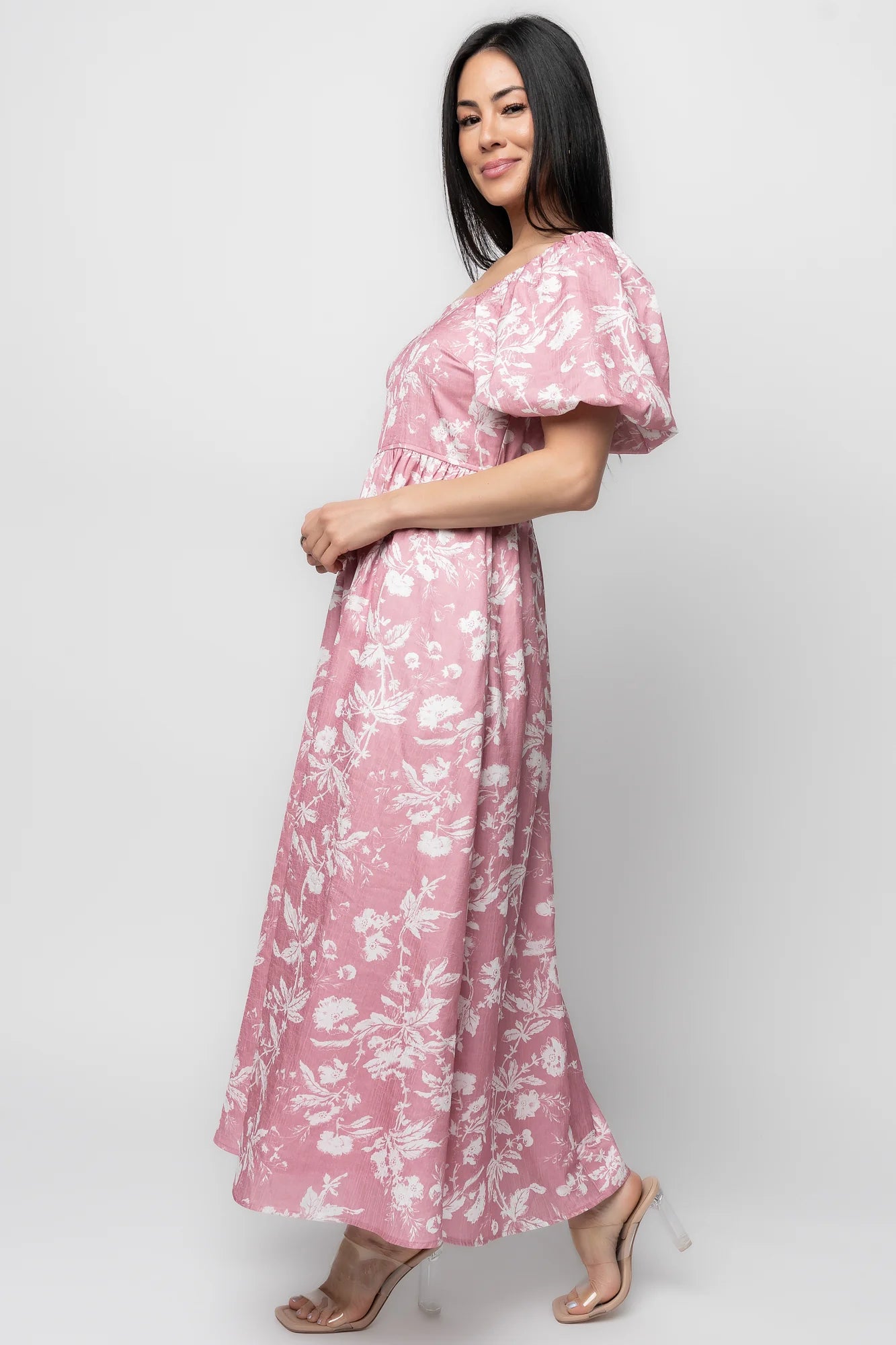 Graceland Maxi Dress | Pink + White Floral