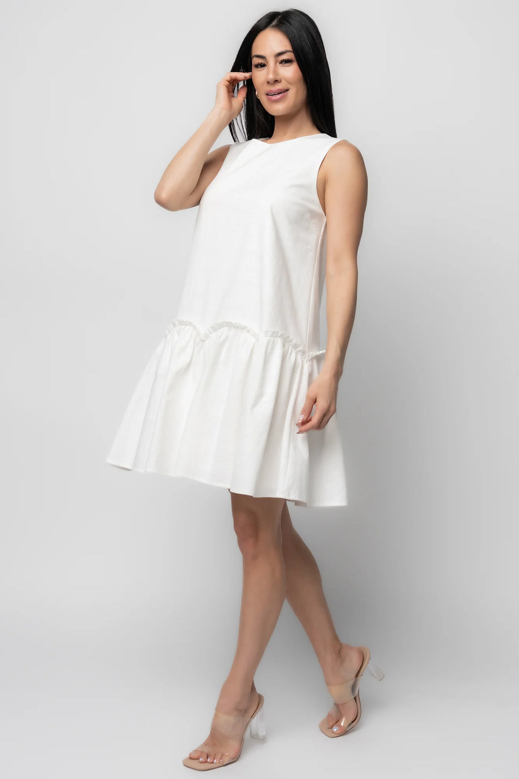 Paulina Short Dress | Off White