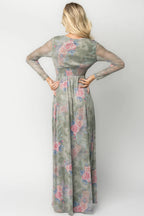 Fable Mesh Maxi Dress | Dusty Sage Floral