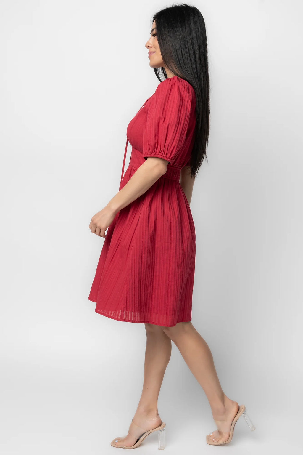 Hayley Short Dress | Red