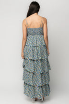 Wilma Maxi Dress | Dark Blue Multi