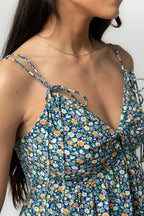 Wilma Maxi Dress | Dark Blue Multi