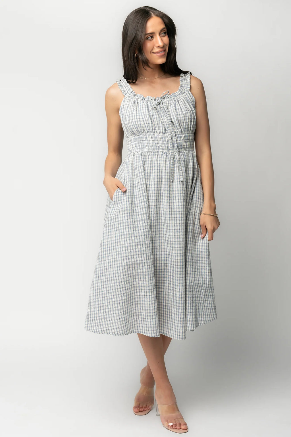 Meadow Dress | Light Blue Gingham